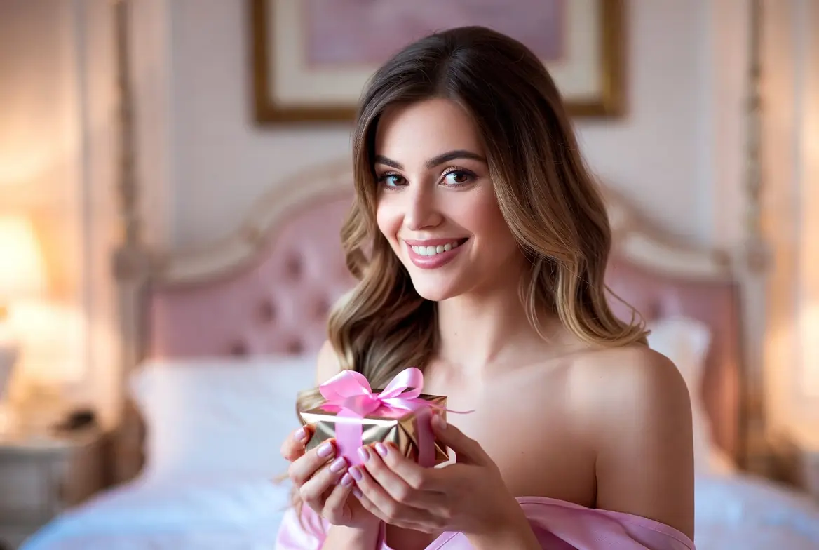 Cam model rewarding fans